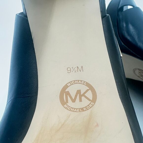 MICHAEL Michael Kors Black Stiletto Heel Sandals Sz 9.5M Style SH19G - Picture 14 of 14
